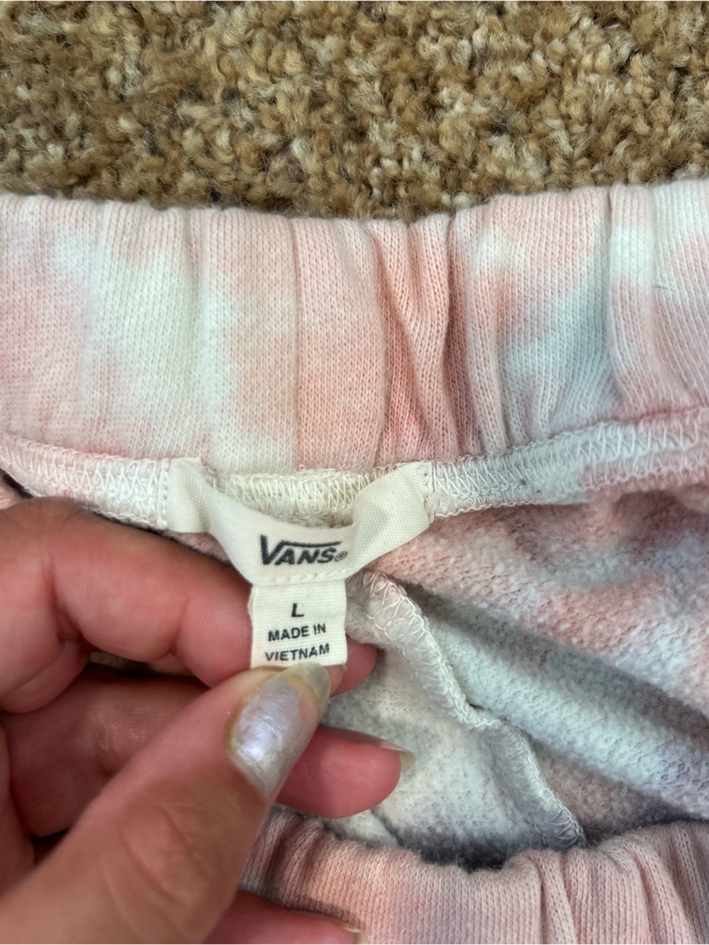 Vans tie dye joggers sweatpants large - Picture 2 of 5
